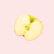 Image of Apple on a pink background